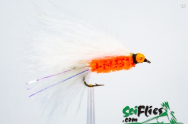 SCIENTIFIC FLIES CATS WHISKER WHITE ORANGE